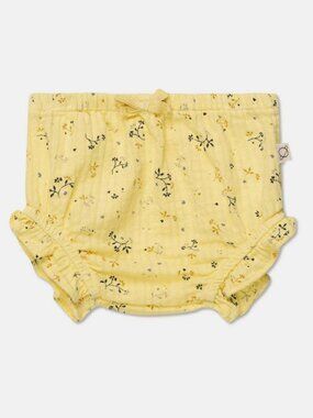Muslin floral baby bloomers - Yellow